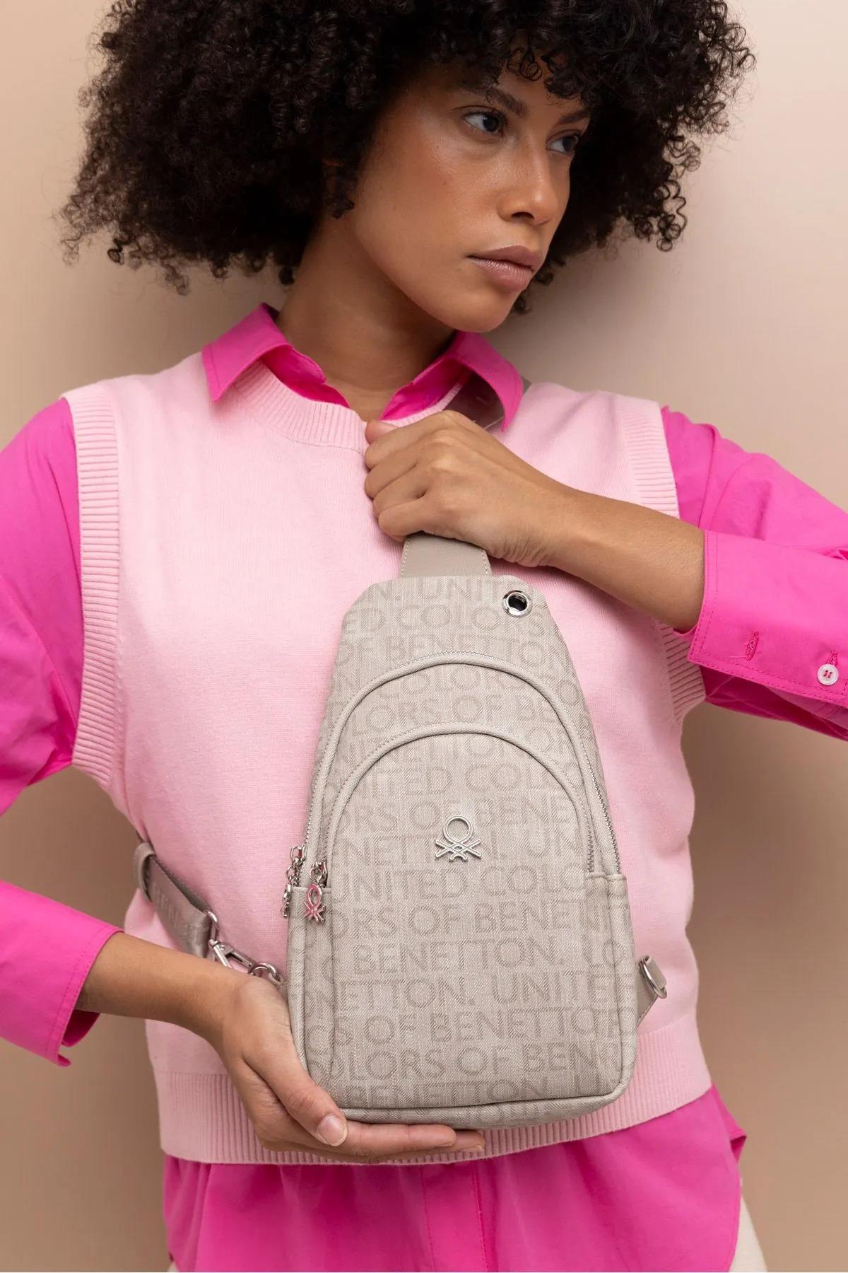 Benetton bnt1380 Kadın Çapraz Çanta Taş