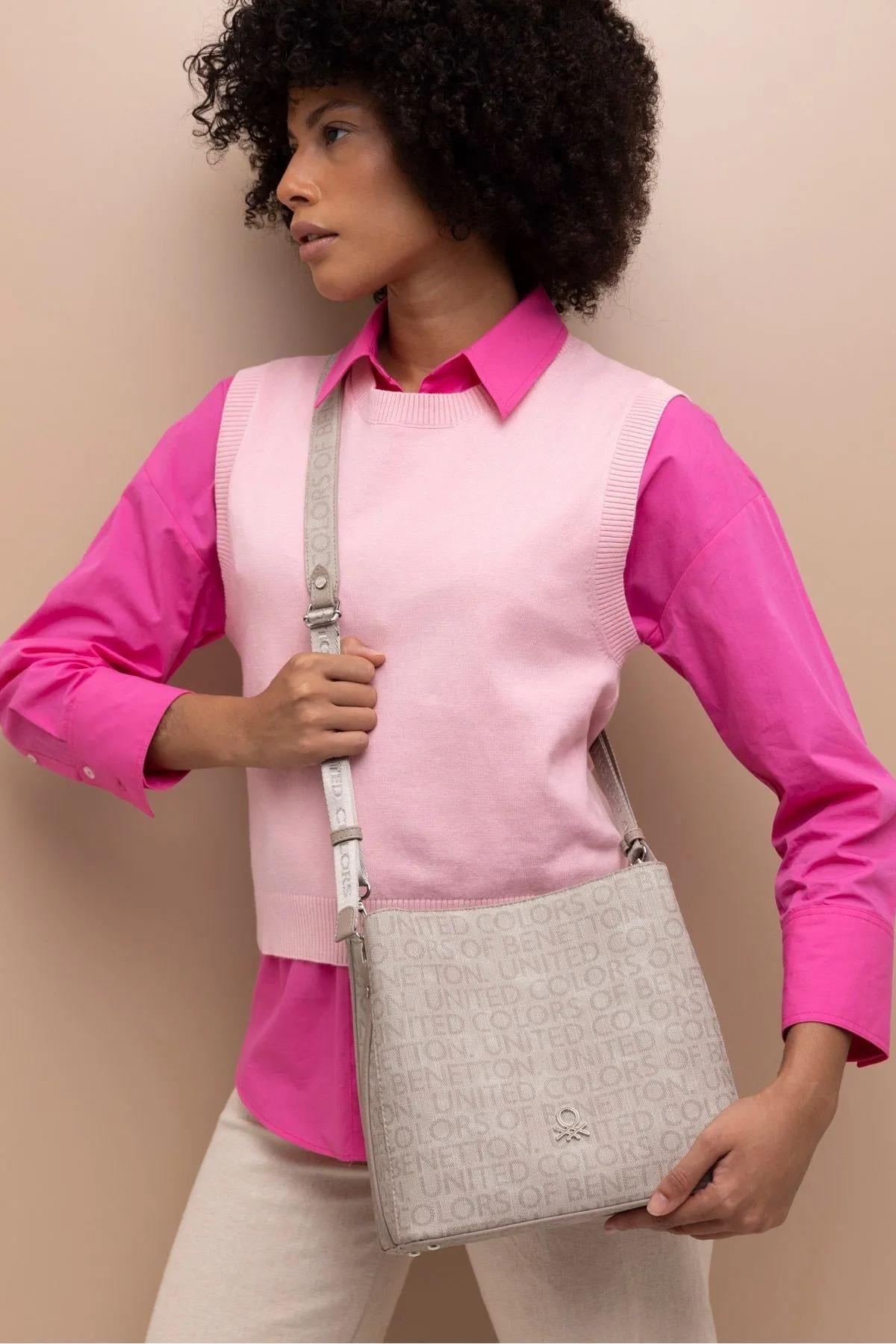 Benetton bnt1401 Kadın Omuz ve Çapraz Çanta Taş