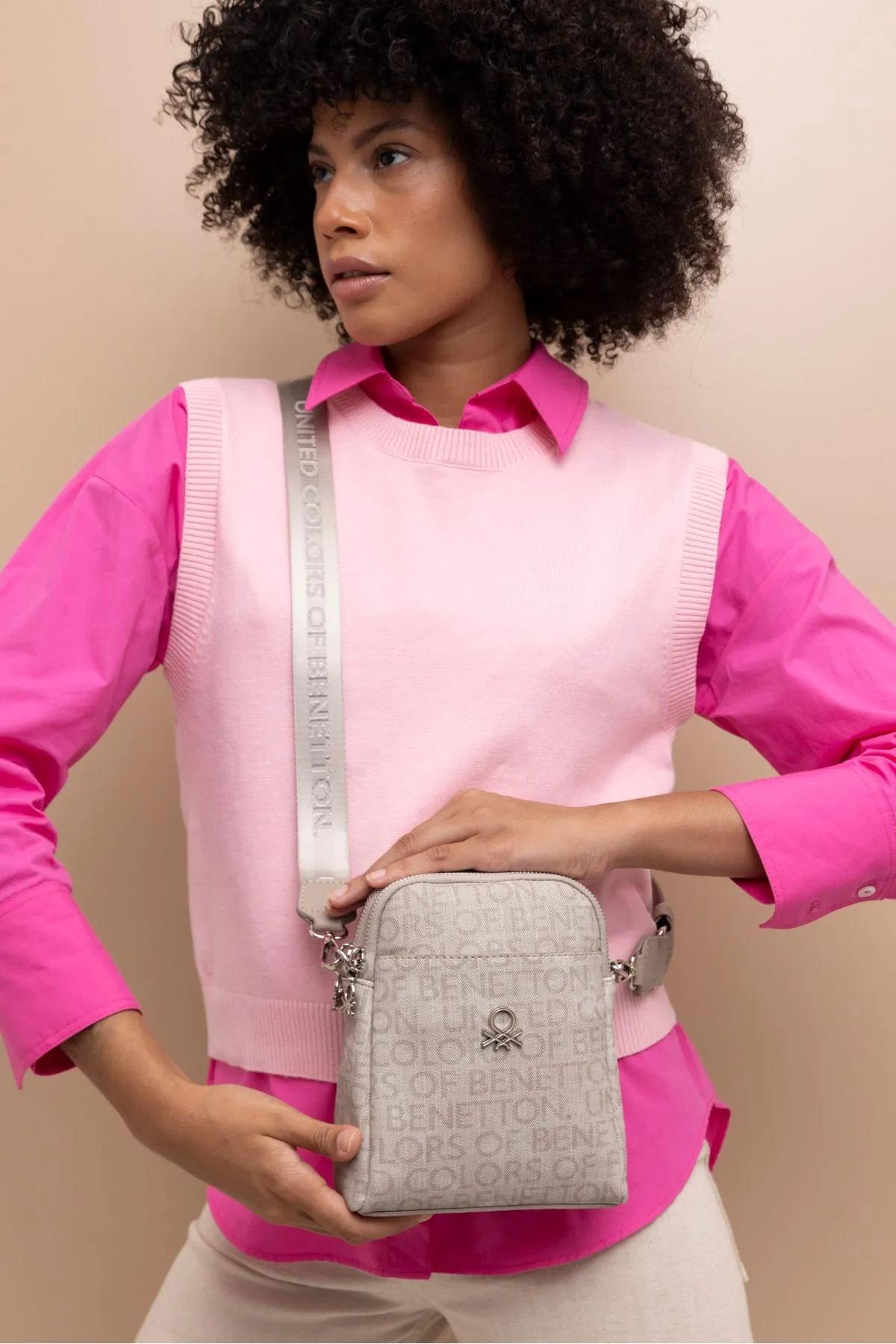 Benetton bnt1402 Kadın Çapraz Çanta Taş