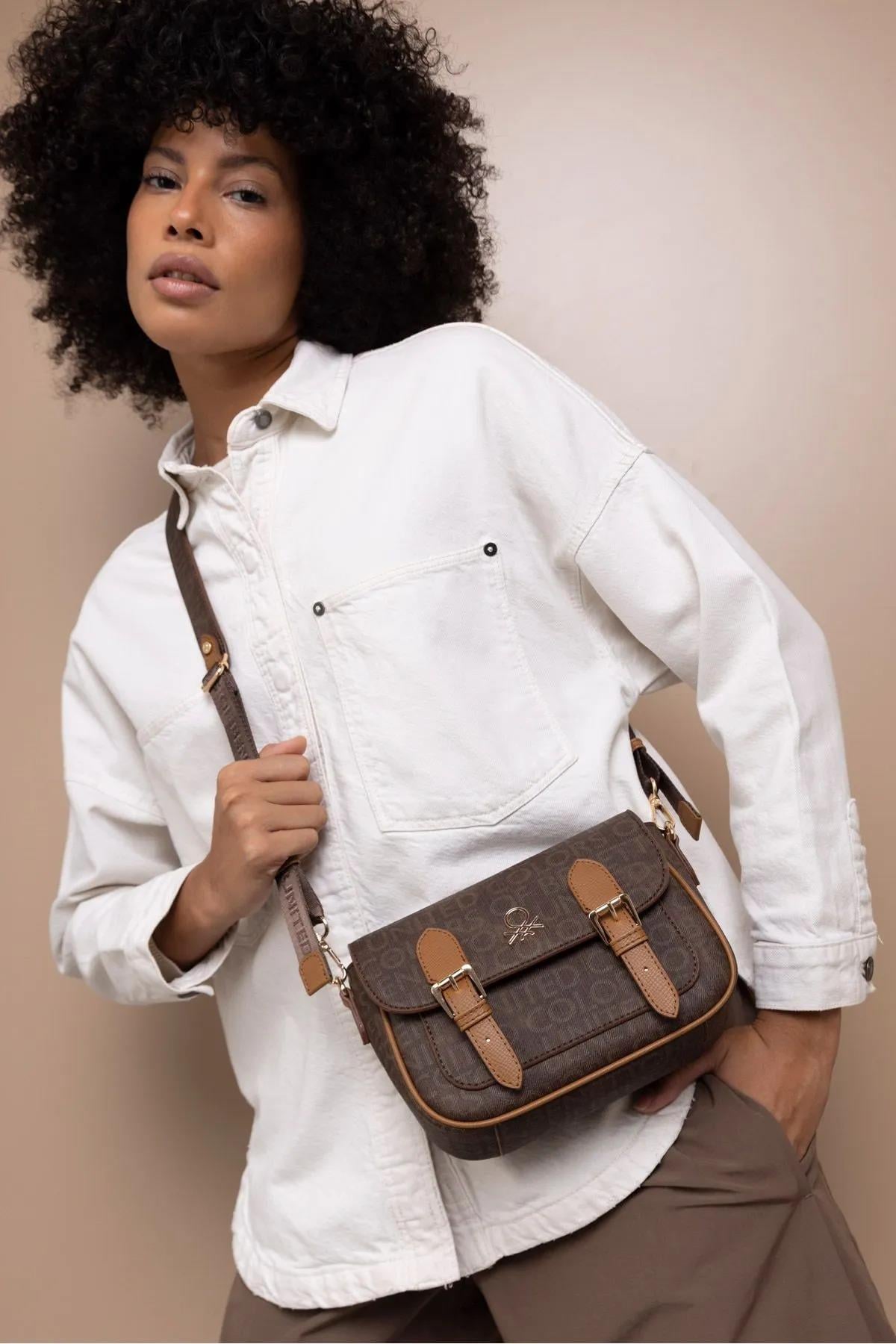 Benetton bnt1413 Kadın Çapraz Çanta Kahve Taba