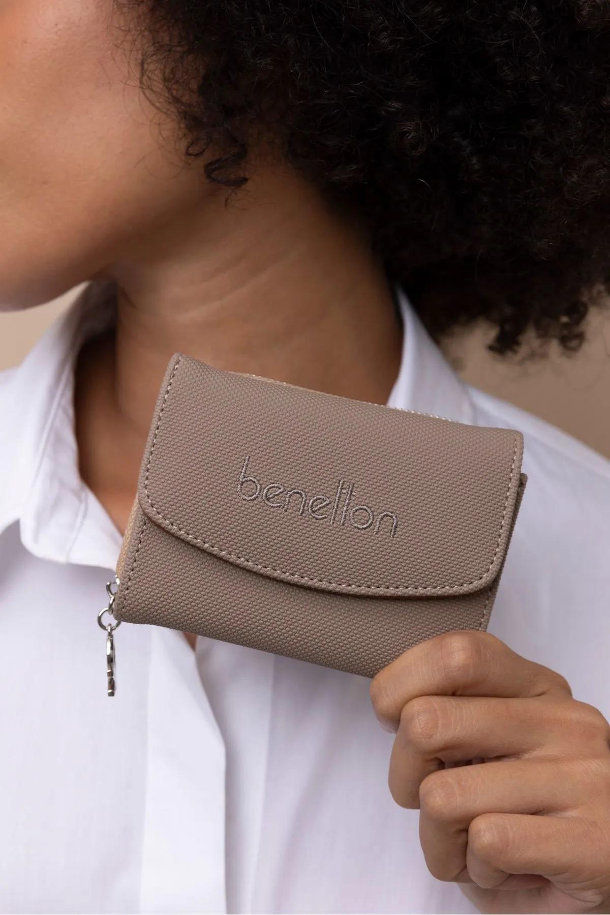 Benetton bnt1428 Kadın Cüzdan Vizon