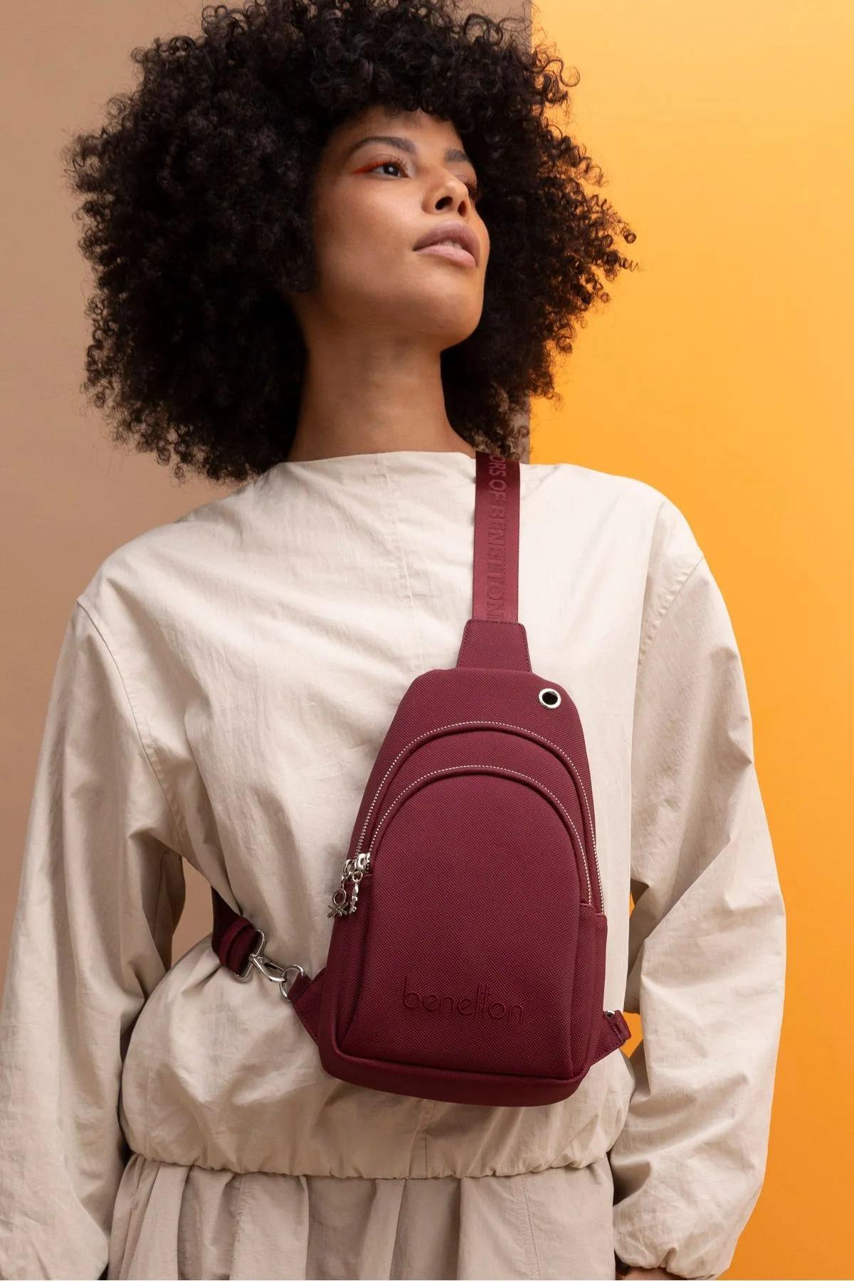 Benetton bnt1432 Kadın Çapraz Çanta Bordo