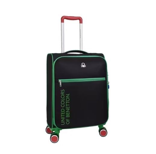 BENETTON BNT2100 KUMAŞ VALİZ SİYAH KABİN BOY