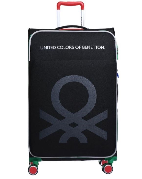 BENETTON BNT2200 KUMAŞ VALİZ SİYAH BÜYÜK BOY