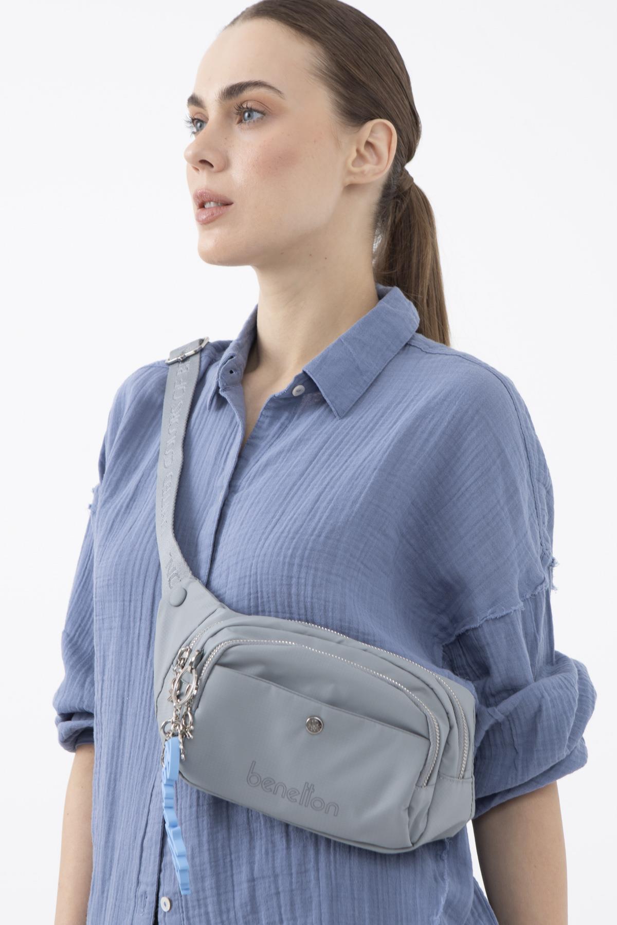 Benetton Kadın Freebag BNT1456 Gri