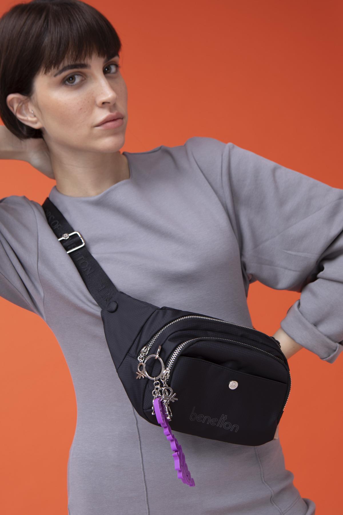 Benetton Kadın Freebag BNT1456 Siyah