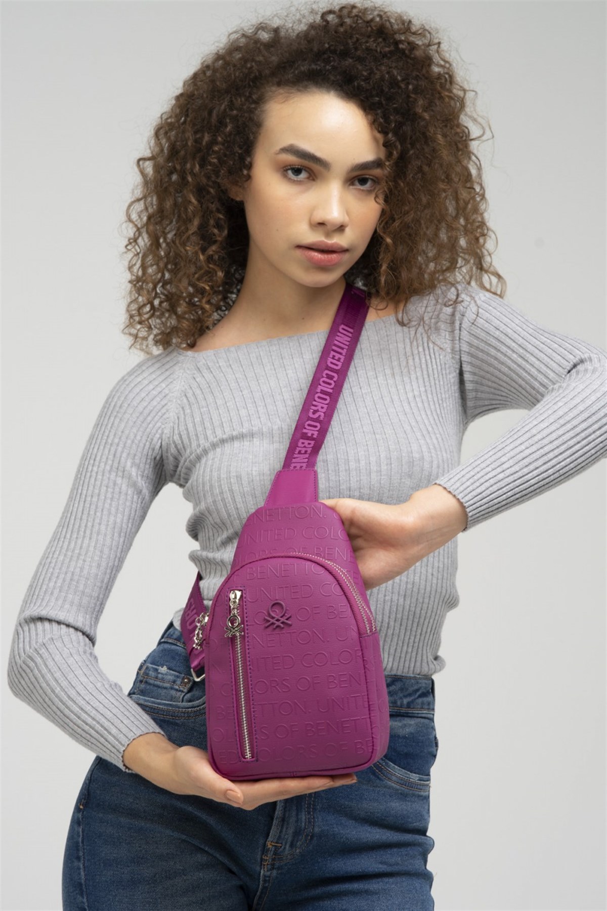 Benettonbnt 864 Kadın Freebag Mürdüm
