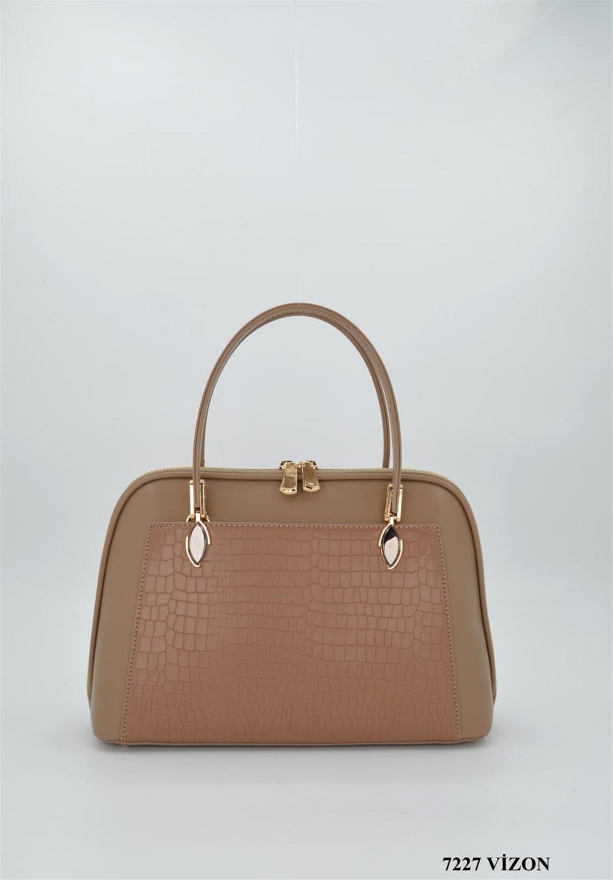 Krıste Bell 7227 Kadın El ve Omuz Çantası Vizon