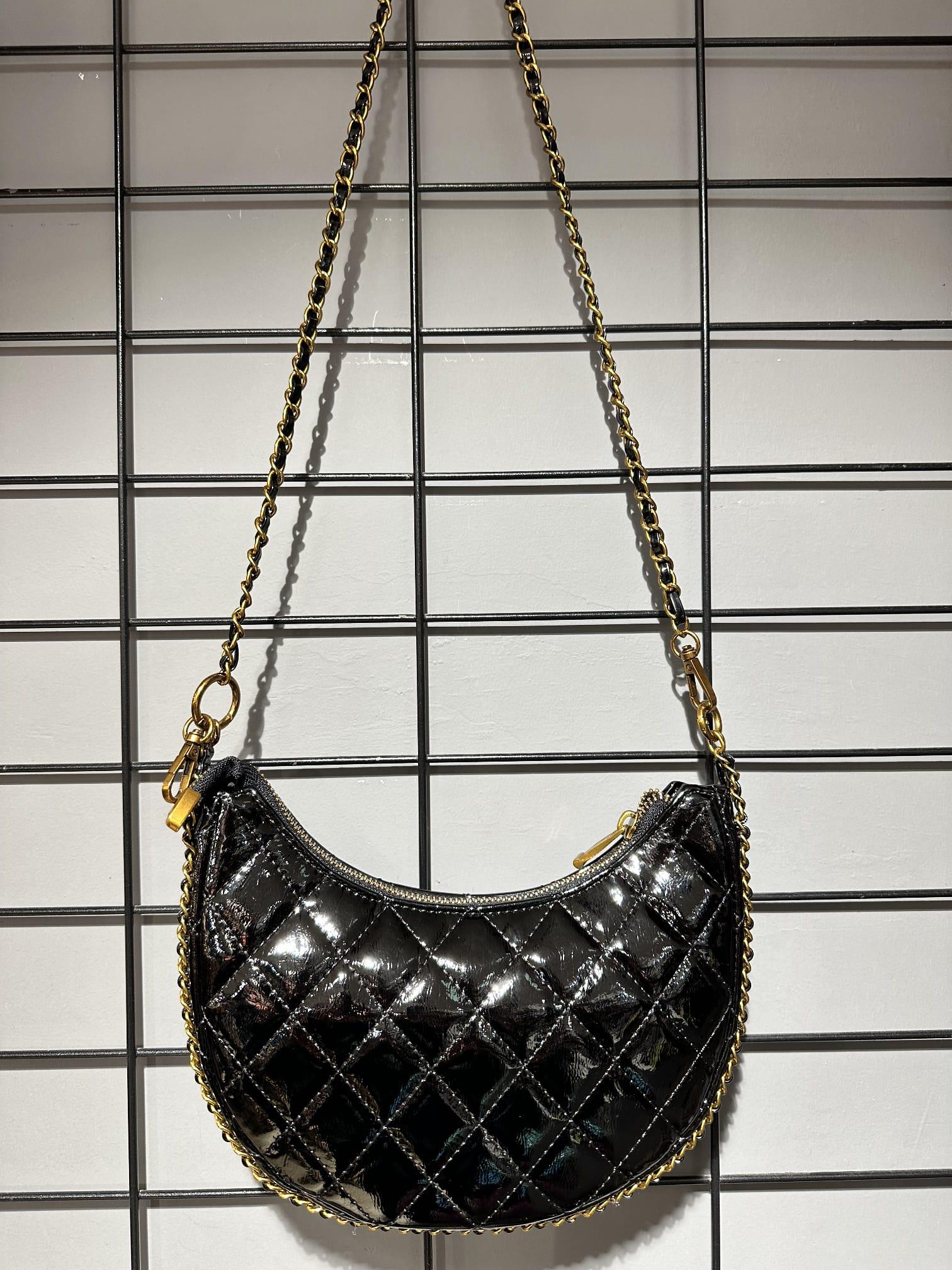 Matthew Cox byn1081 Kadın Çapraz Çanta Rugan Siyah