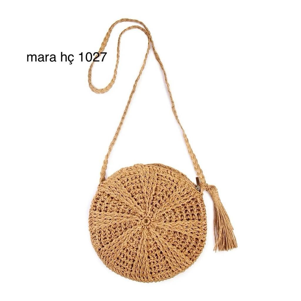 Monte Lui zrv-012 Hasır Çapraz Çanta Taba