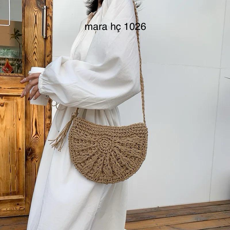 Monte Lui zrv-1026 Hasır Çapraz Çanta Taba