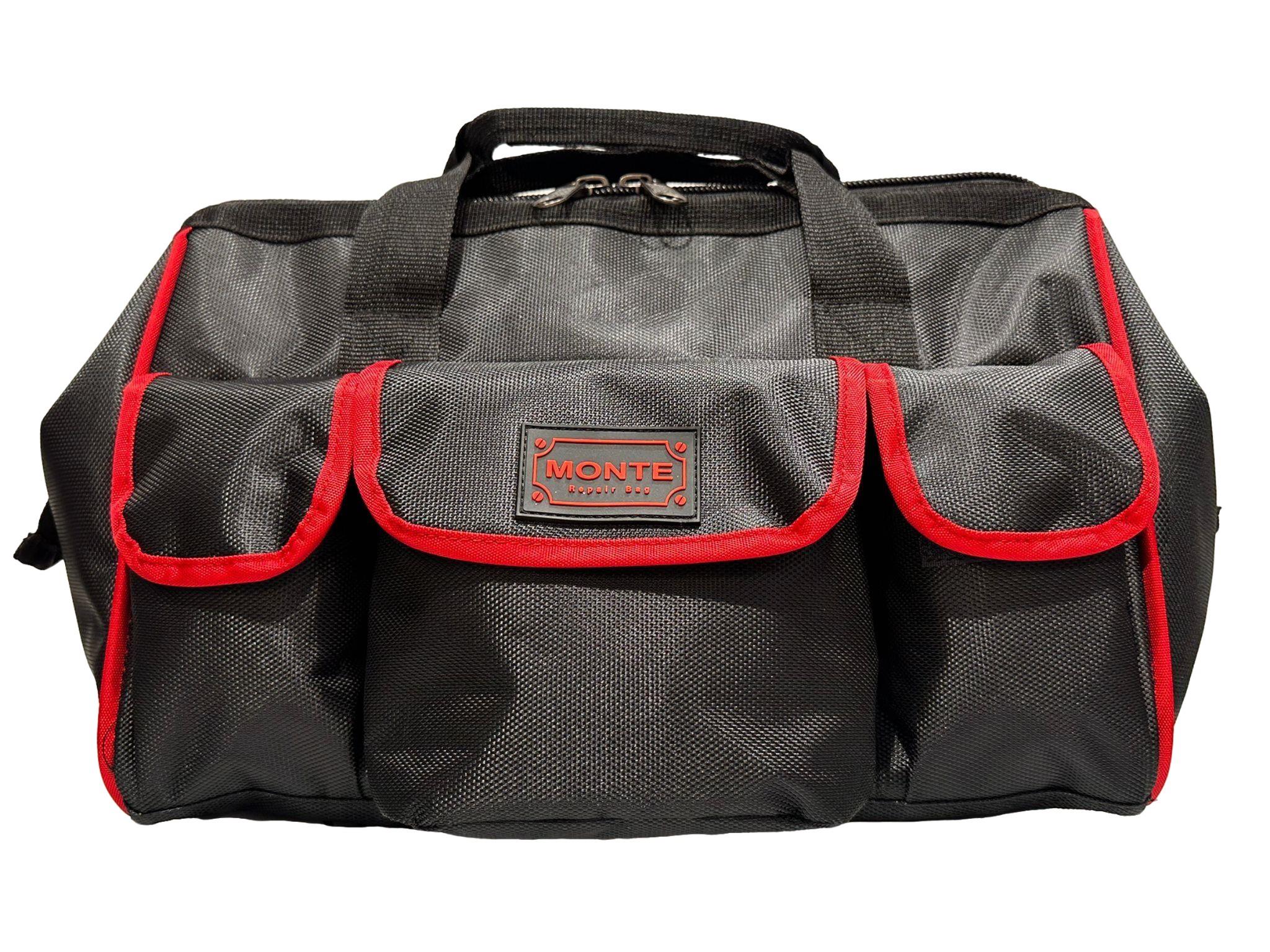 Monte Repairbag mnt2001t 17inç 10'lu Kumaş El Alet Teknisyen Çantası Kırmızı