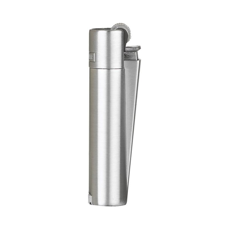 MT-101 Saten-Silver Clipper Metal Siboplu Çakmak