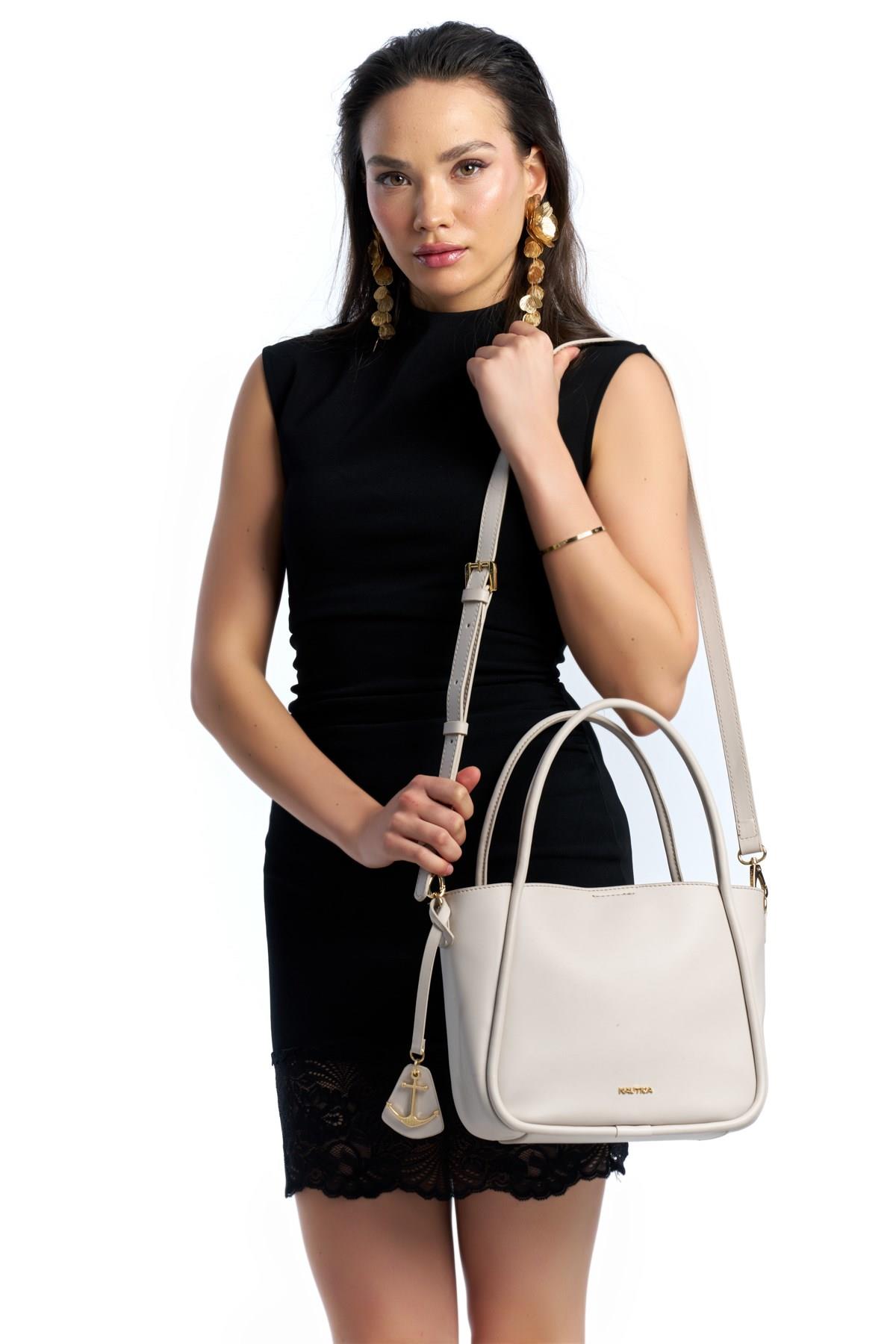 NAUTICA A.GRİ-VİZON KADIN OMUZ ÇANTASI CN7734T