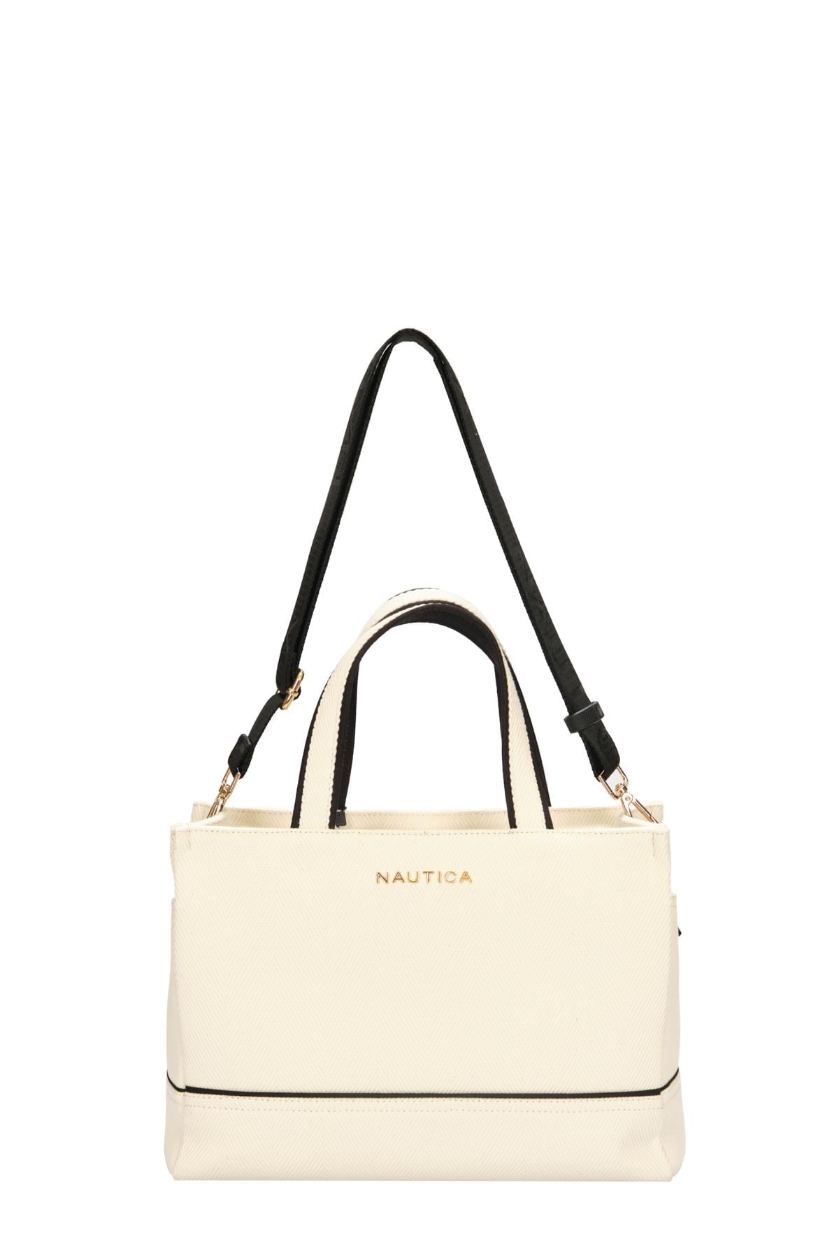 Nautica cn6221t Kadın El ve Omuz Çantası Bej Siyah