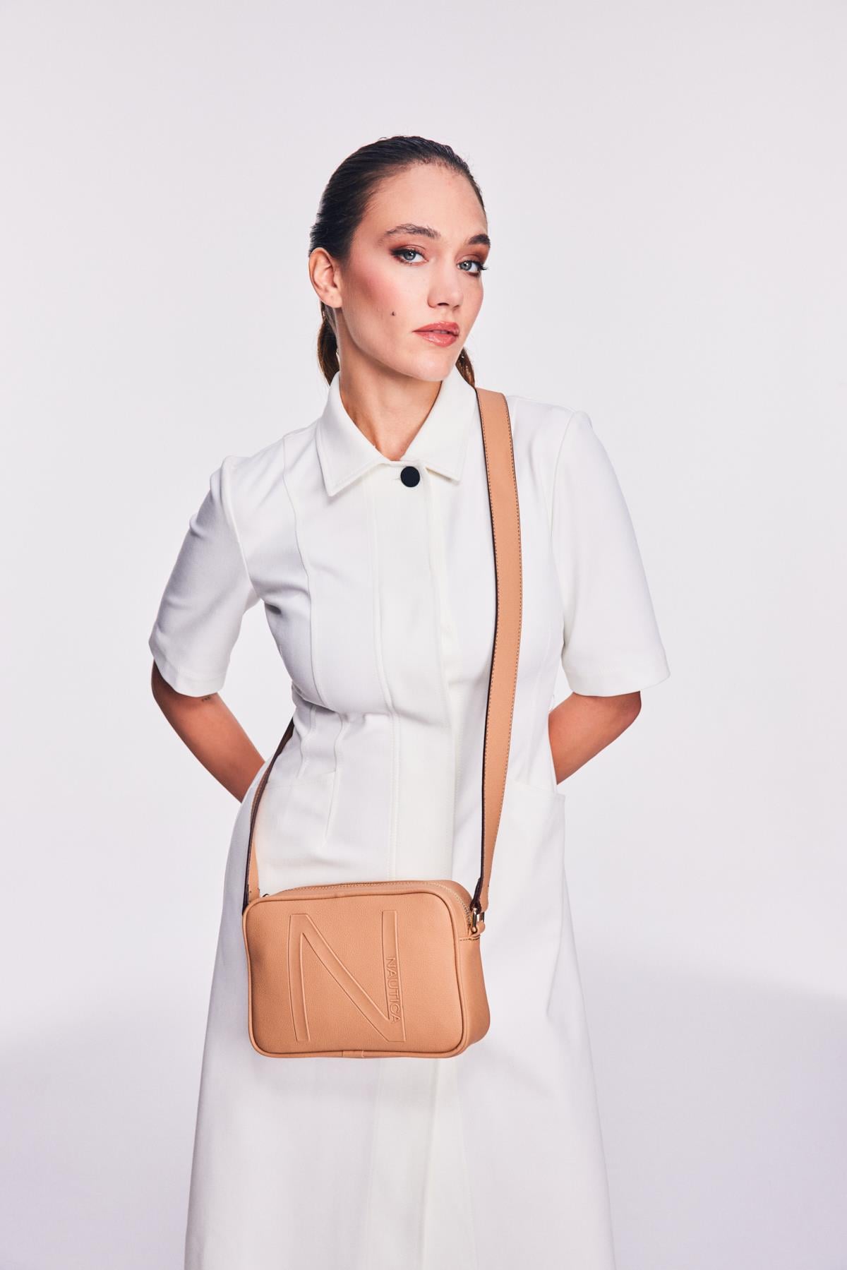 Nautica cn6527t Kadın Çapraz Çanta Latte