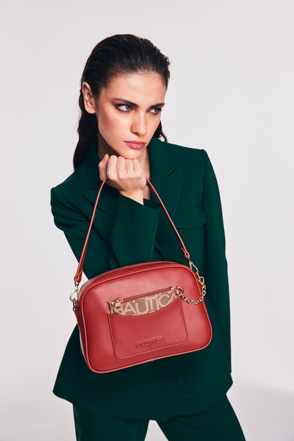Nautica cn6539t Kadın Omuz ve Çapraz Çanta Kremit
