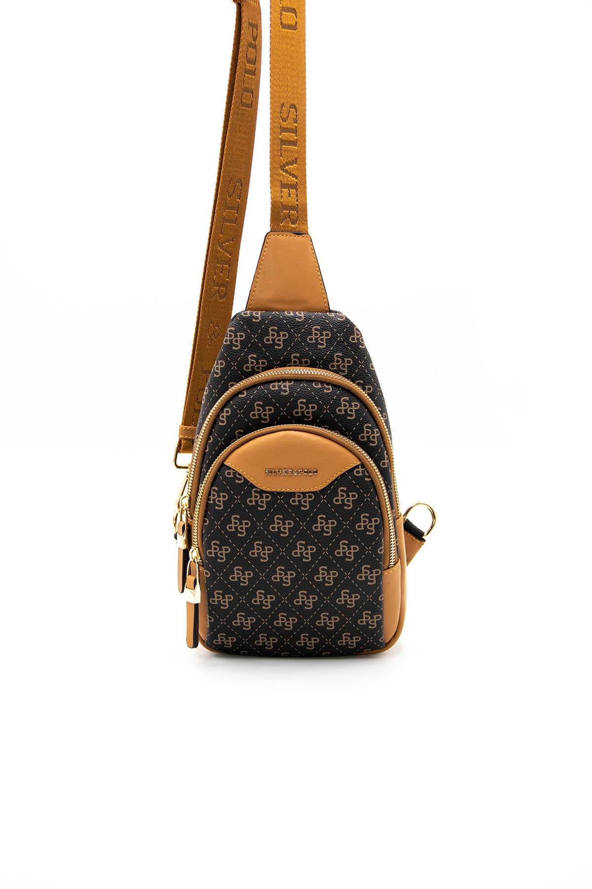 Silver Polo 959 Kadın Freebag Kahve Sarı Mat Taba