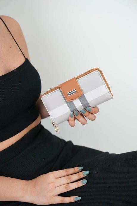 Silver & Polo A.Gri - A.Taba SP928 Kadın Cüzdan & Kartlık