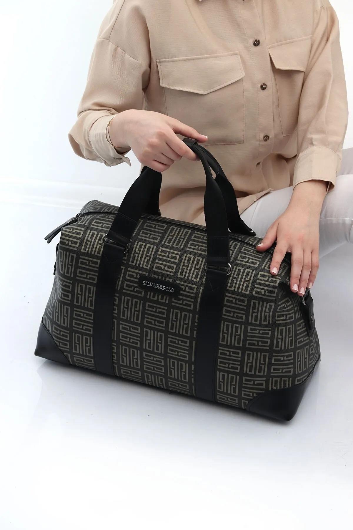 Silver&Polo 873 Seyahat Çantası Siyah Platin