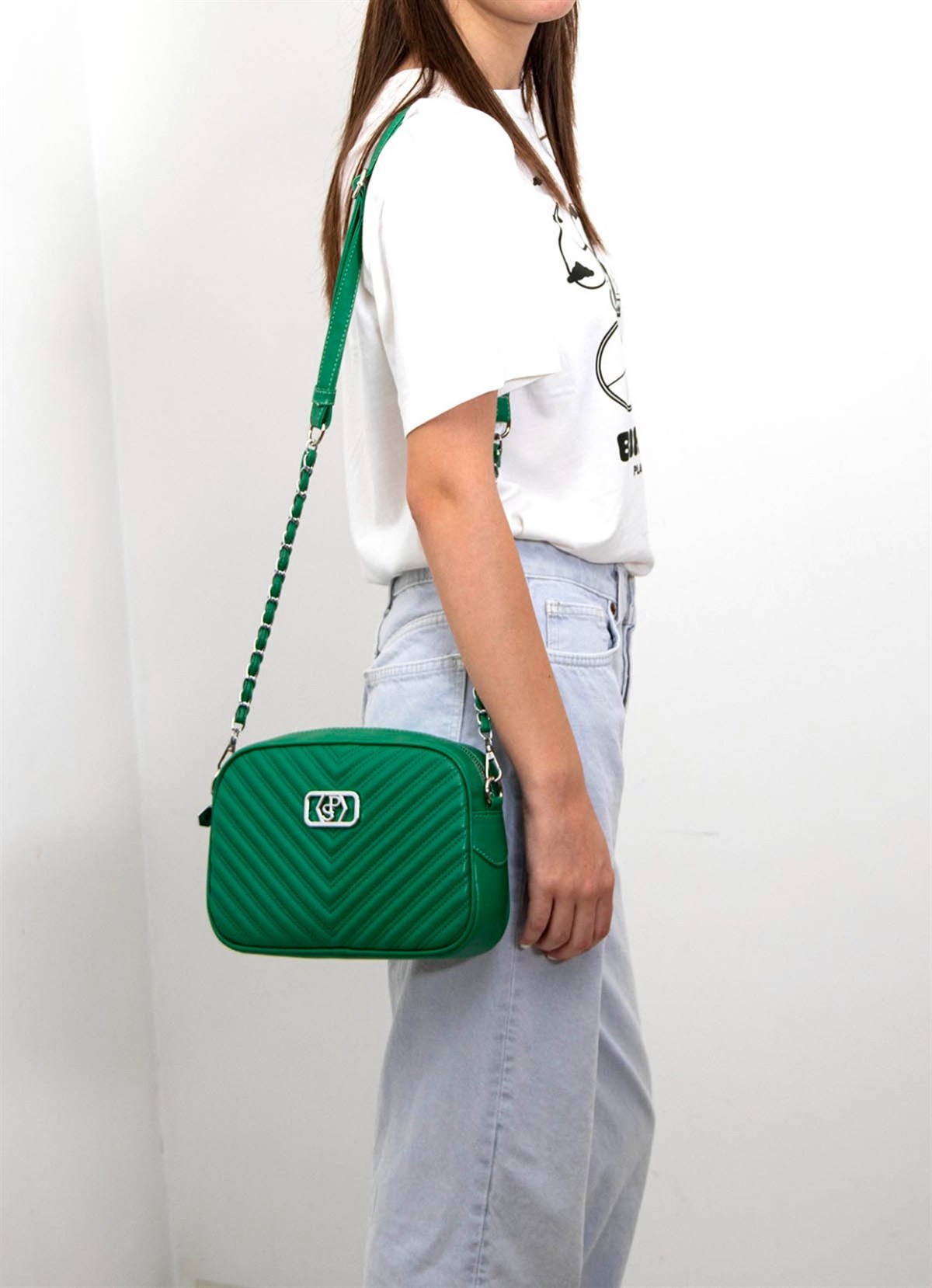 Sılver&Polo Çapraz Çanta 1041 Yeşil