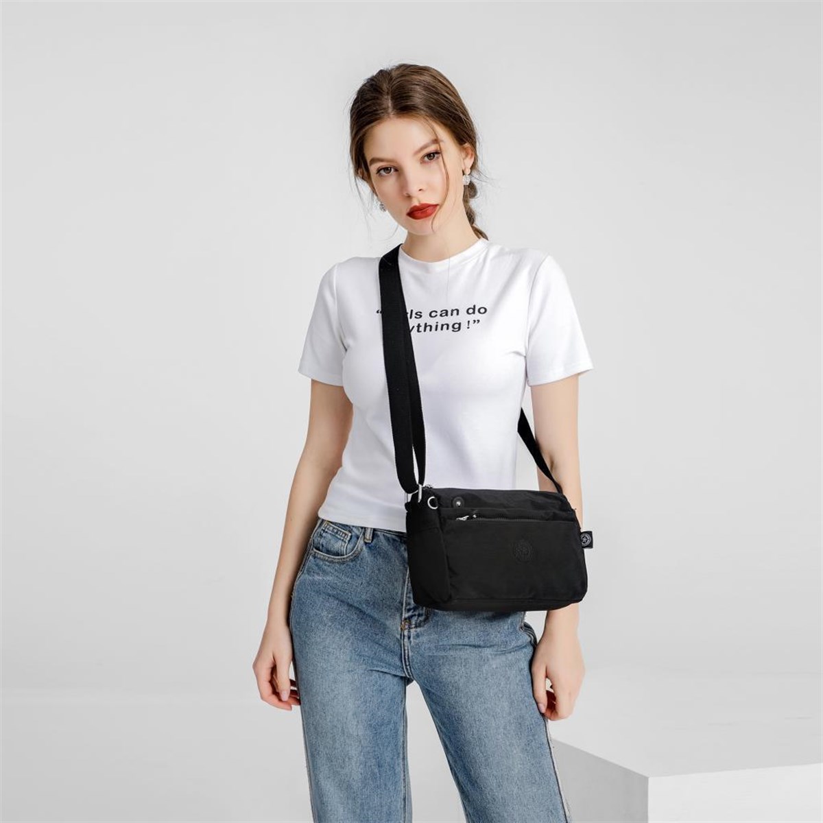 Smart Bags 1006 Kadın Çapraz Çanta Siyah