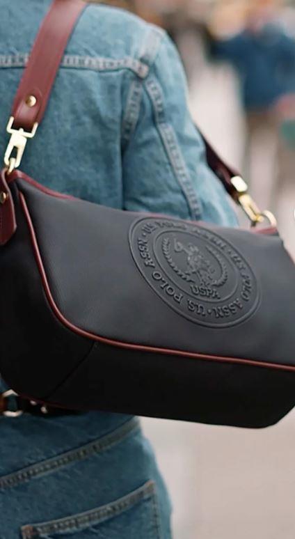 U.S. Polo Assn. Lacıvert-Bordo Kadın Omuz Çantası Us25675