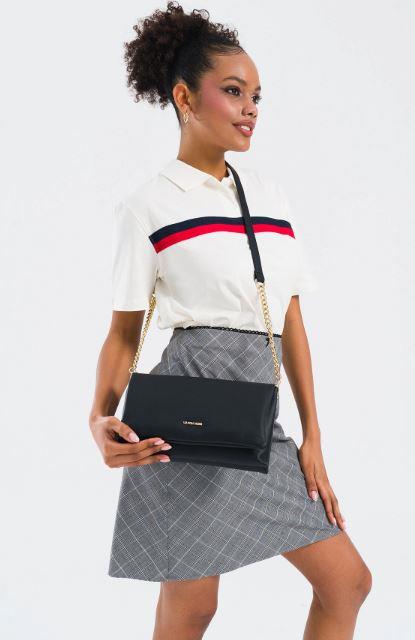 U.S. Polo Assn. Siyah Kadın Postacı Çantası Us25129