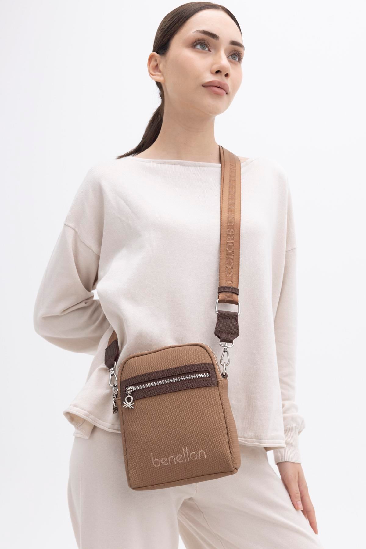 United Colors Of Benetton Kadın Çapraz Çanta BNT_1440 Camel Kahve 
