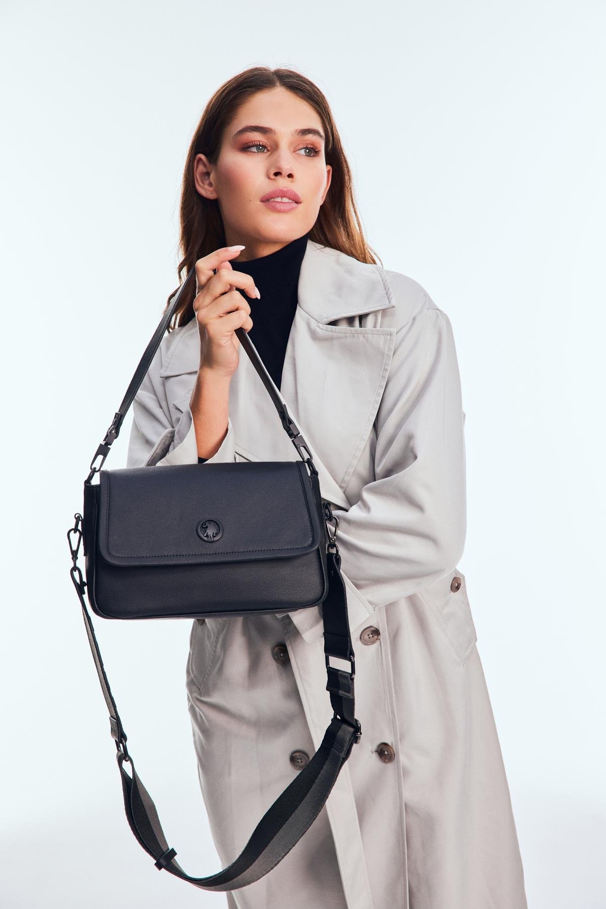 Us Polo us23553 Kadın Omuz ve Çapraz Çanta Siyah