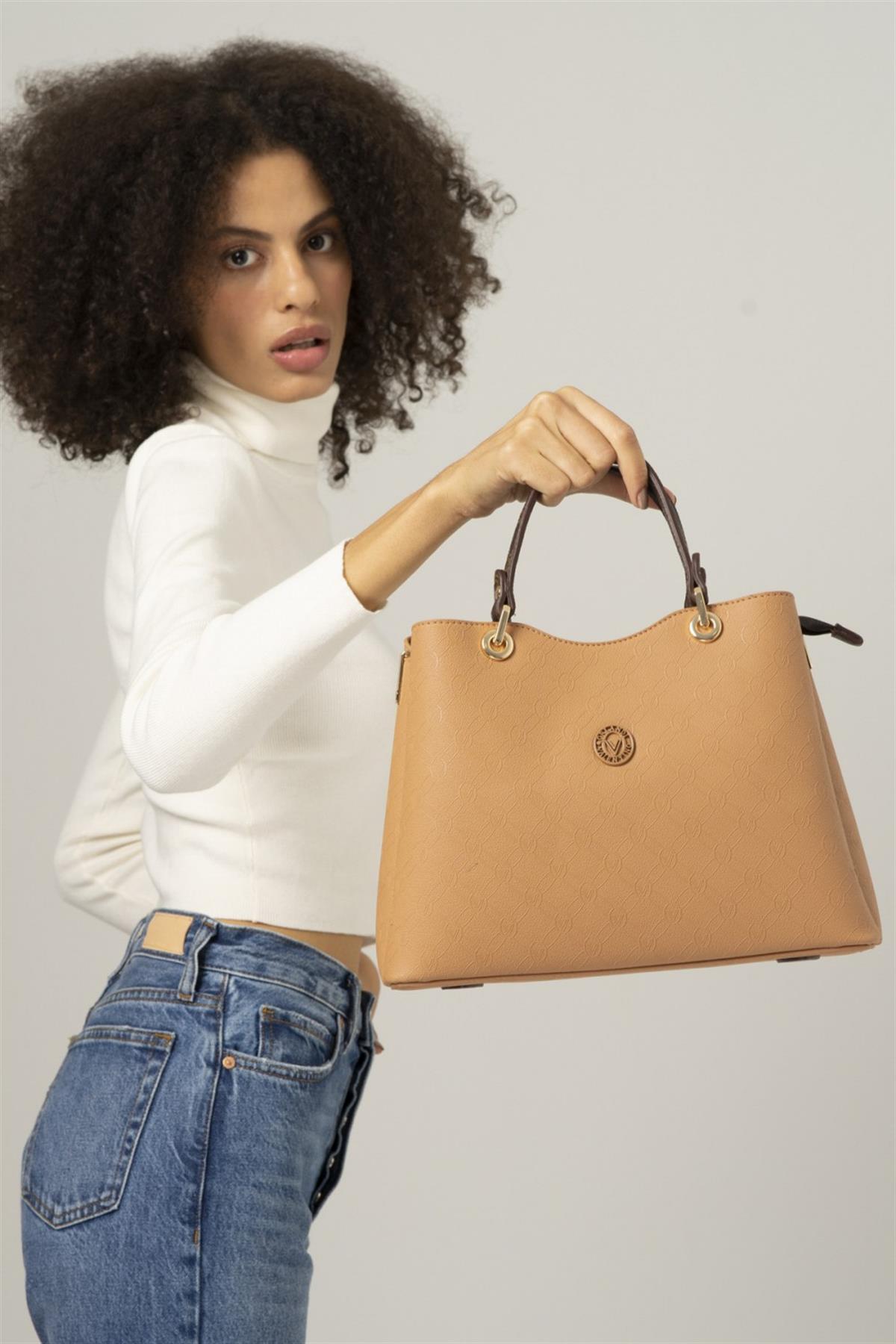 Valentino Orlandi vlt 074 Kadın El Çantası Camel