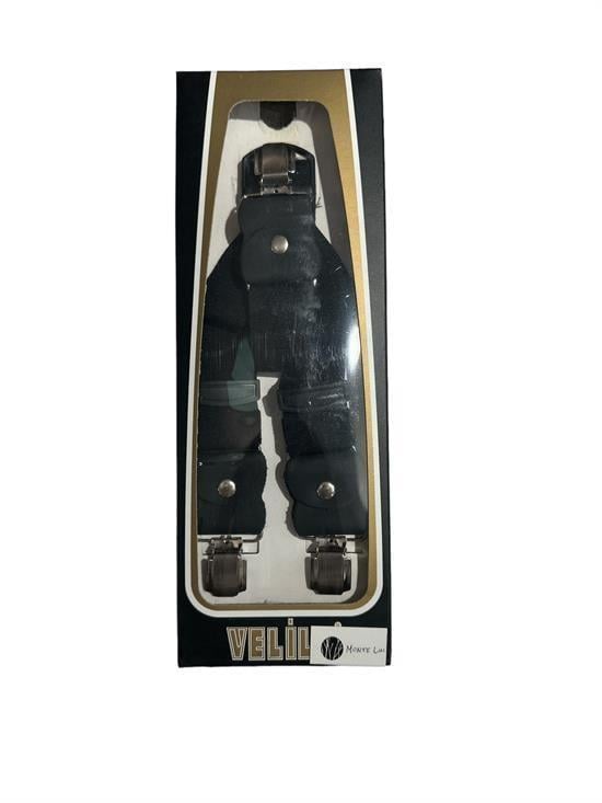 Velila Erkek Pantolon Askısı Siyah