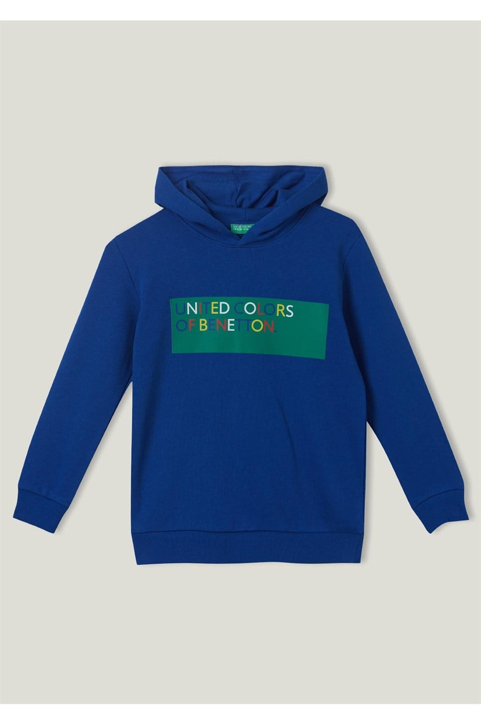 Benetton Baskılı Kapşonlu Sweatshirt