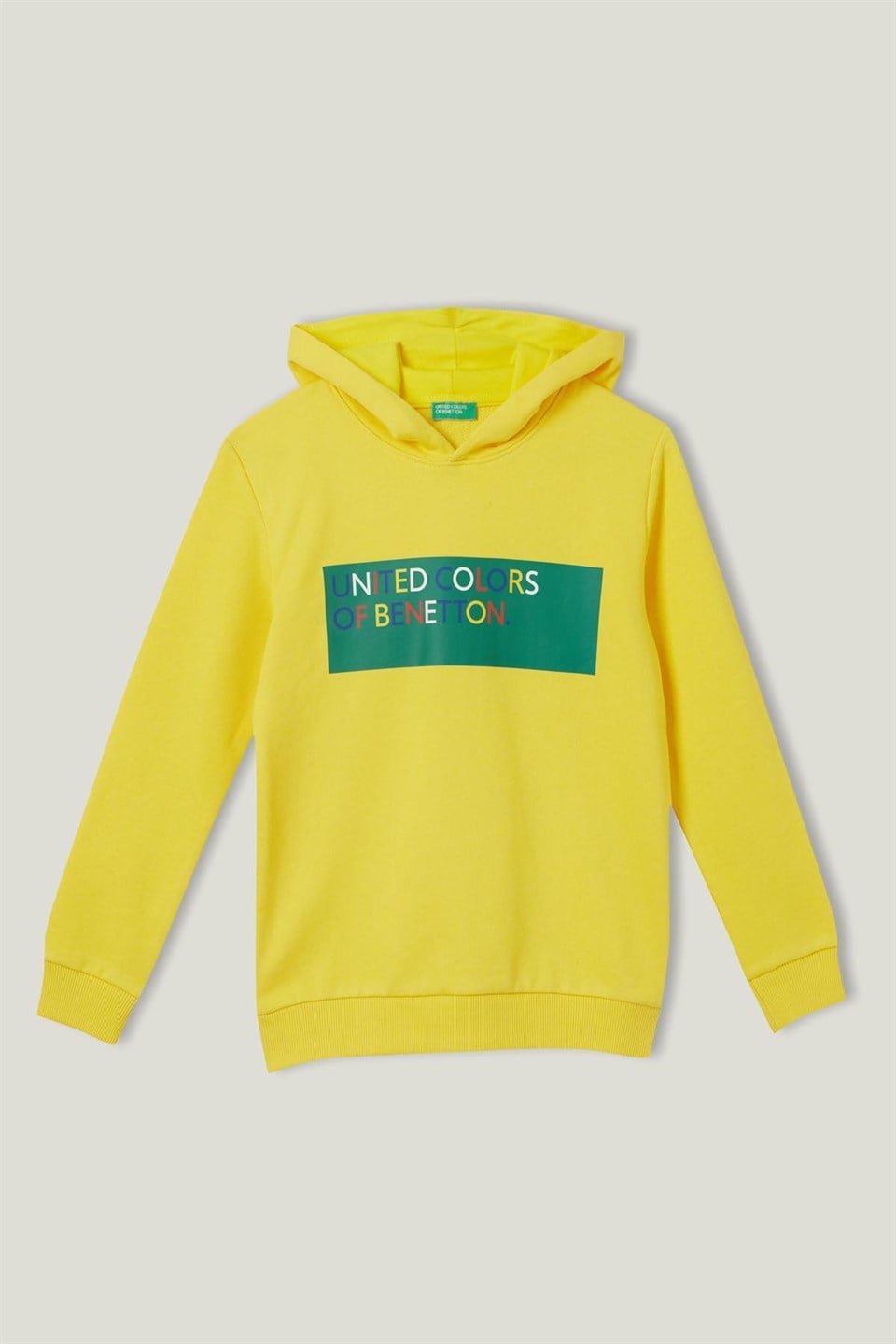 Benetton Baskılı Kapşonlu Sweatshirt