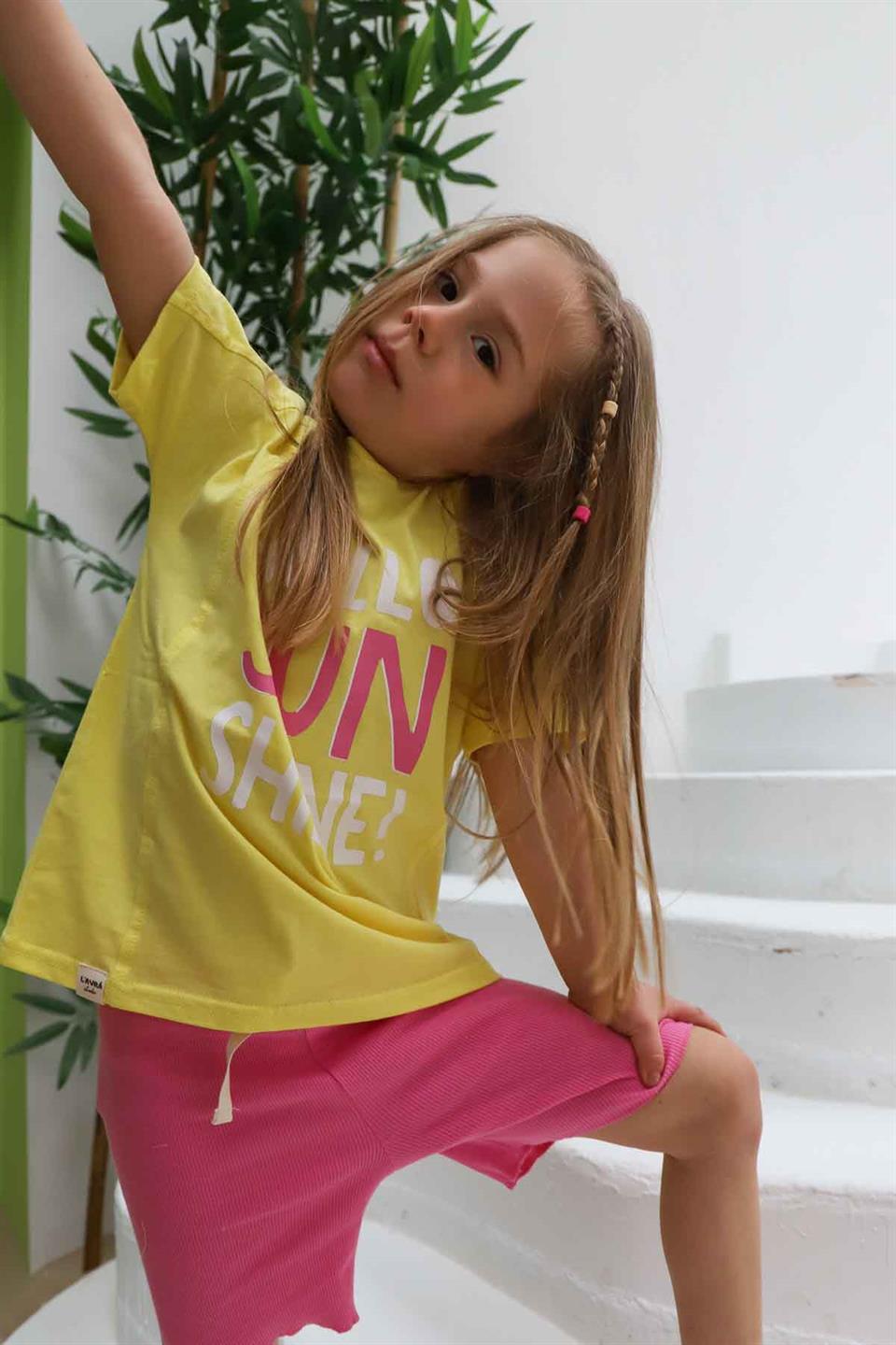 Daisy Baskılı Çocuk Tshirt