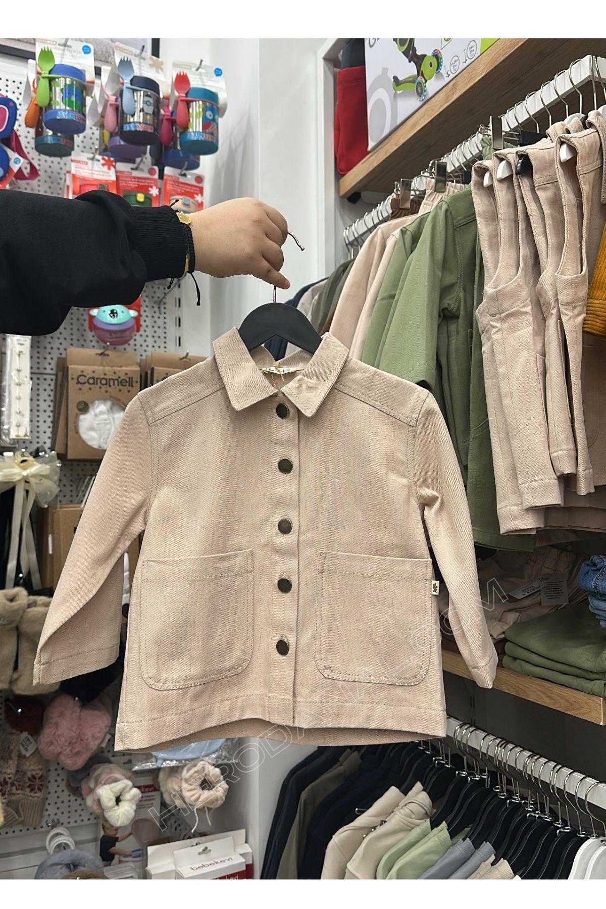 Erkek Çocuk Gabardin Ceket - Bej