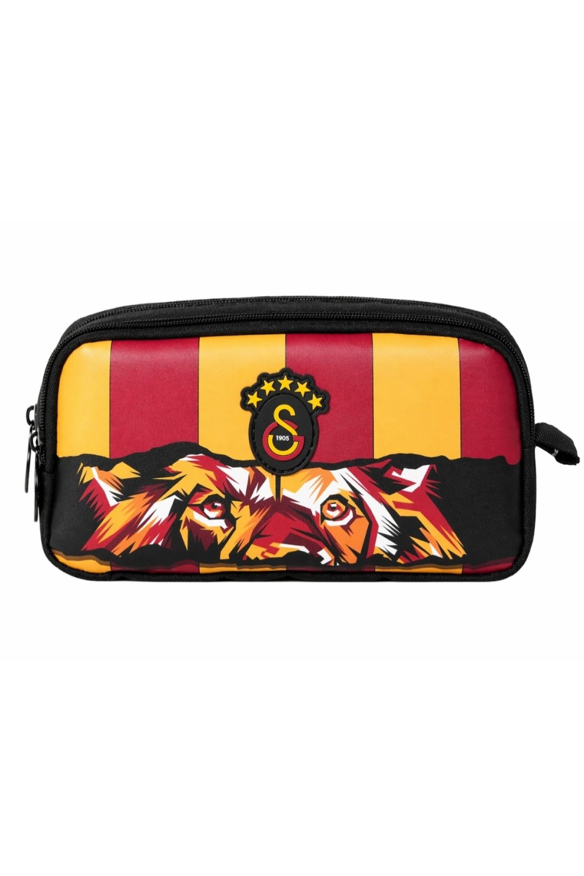 Galatasaray Lisanslı Aslan Gözü Desenli Çift Bölmeli Kalemlik