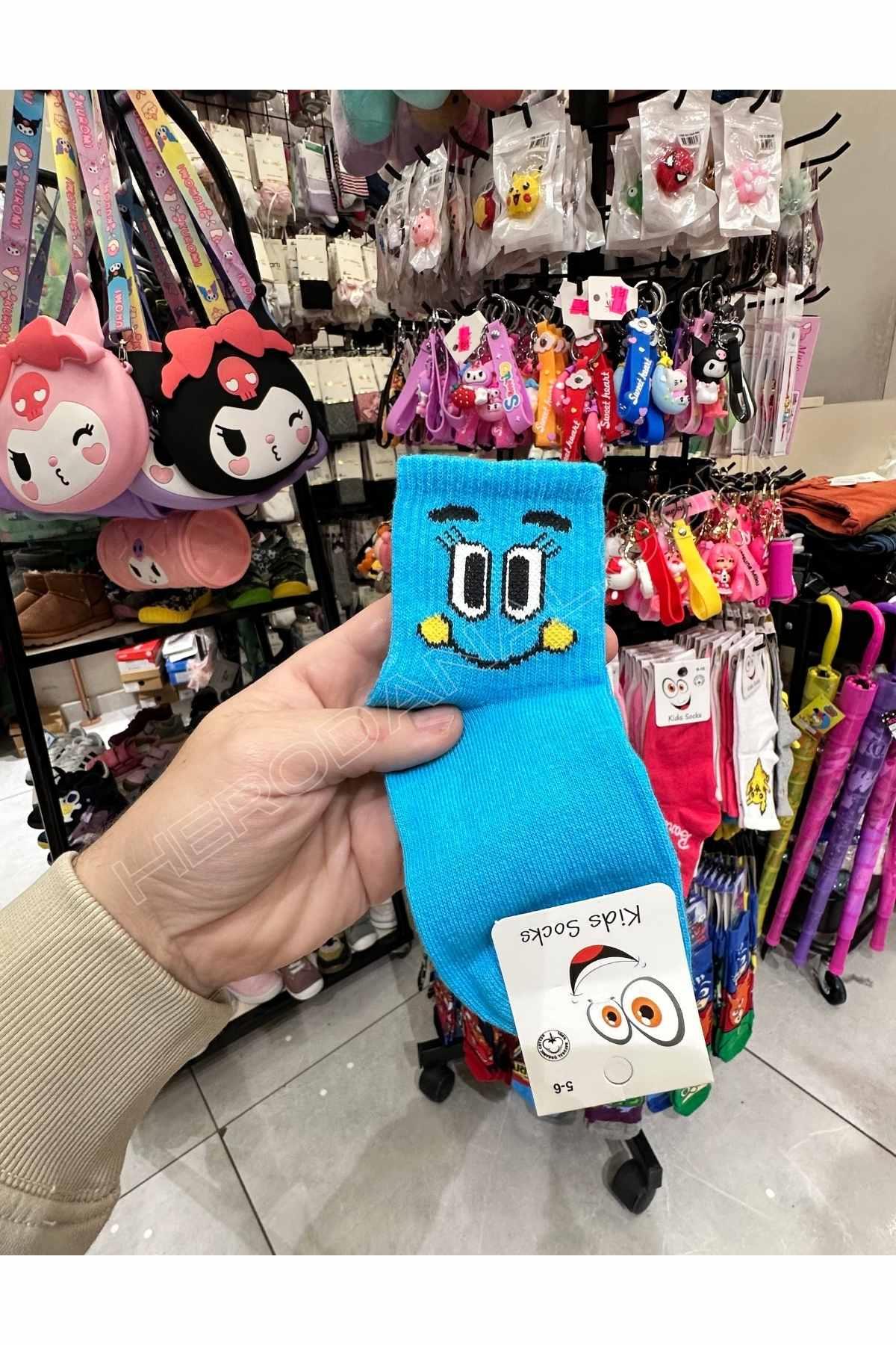 Gumball Soket Çocuk Soket Çorap -  Mavi