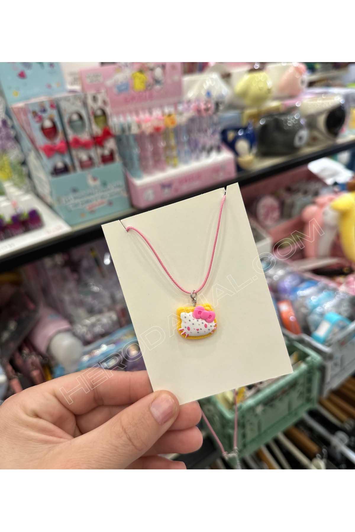 Hello Kitty Aksesuarlı İp Kolye - Model 2
