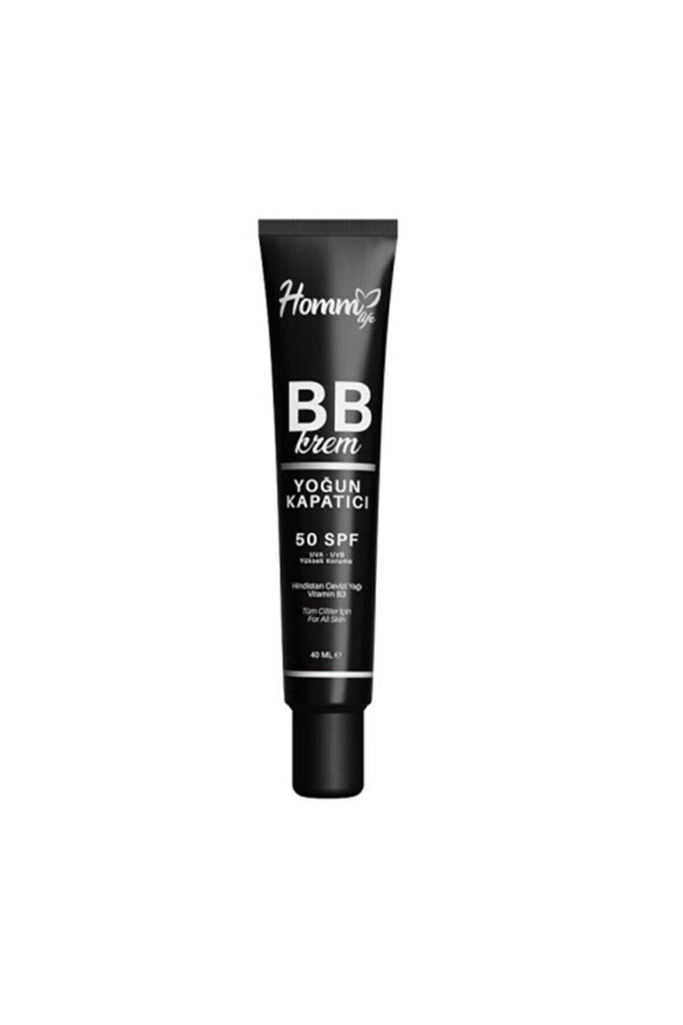 Homm Life BB Krem 50+ SPF 40 ML | Yoğun Kapatıcı
