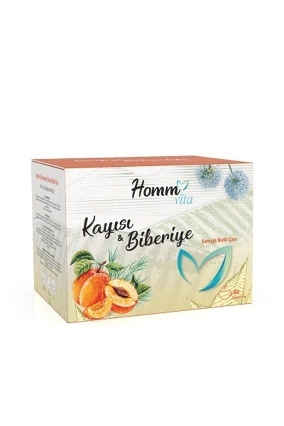 Homm Vita Kayısı & Biberiye Karışık Bitki Çayı 60 Poşet