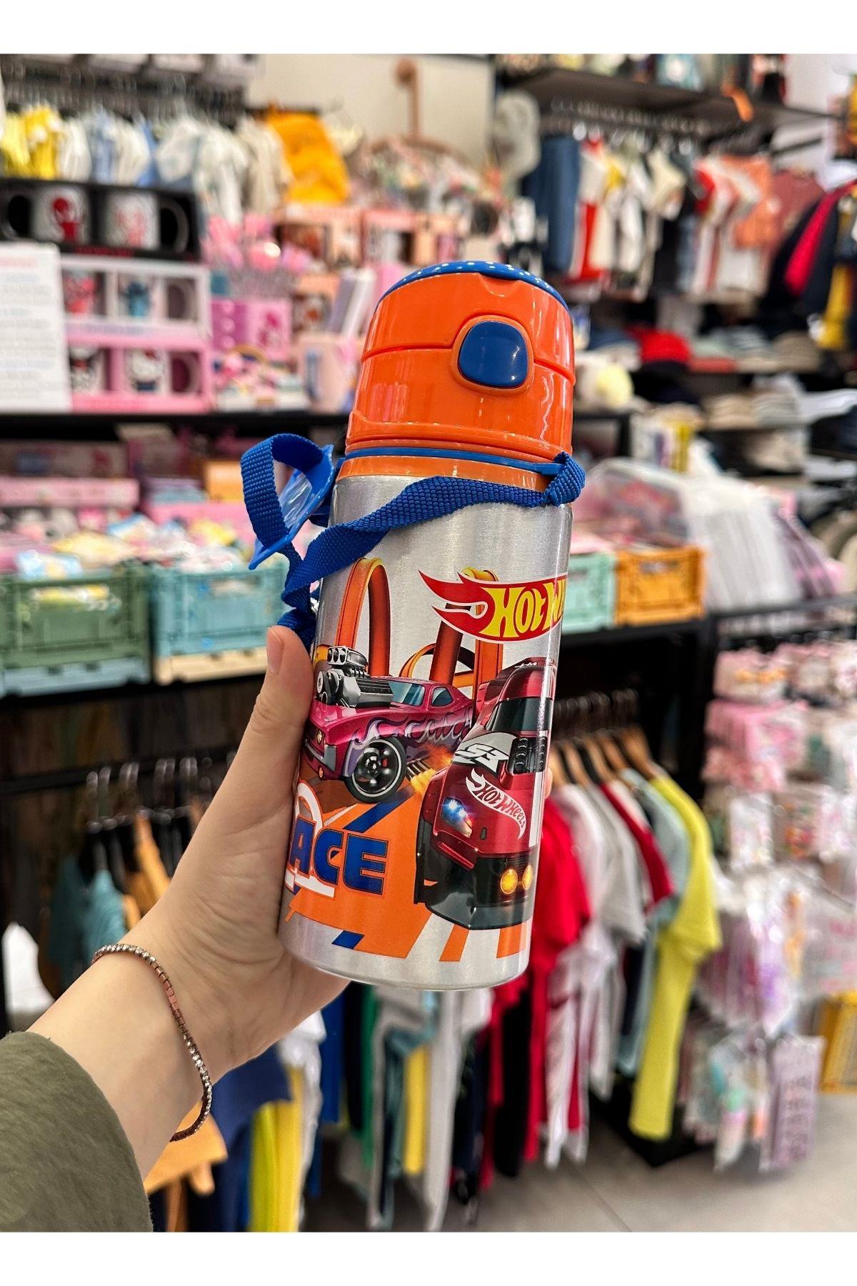 Hot Wheels Aluminyum Çelik Matara 500ml - Lisanslı - Model 2