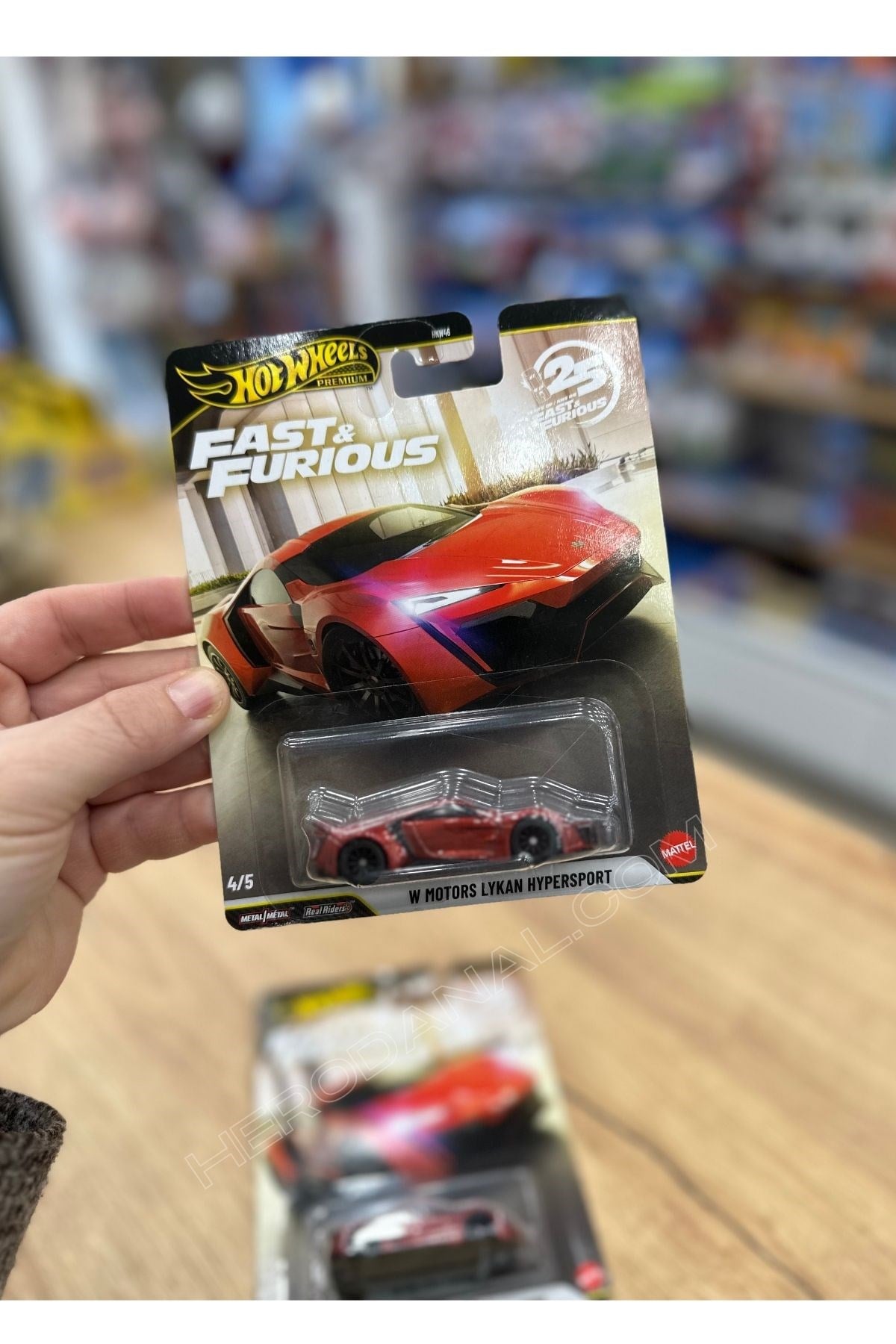 HOT WHEELS Premium Fast & Furious 25.Years Tekli Araba  - 