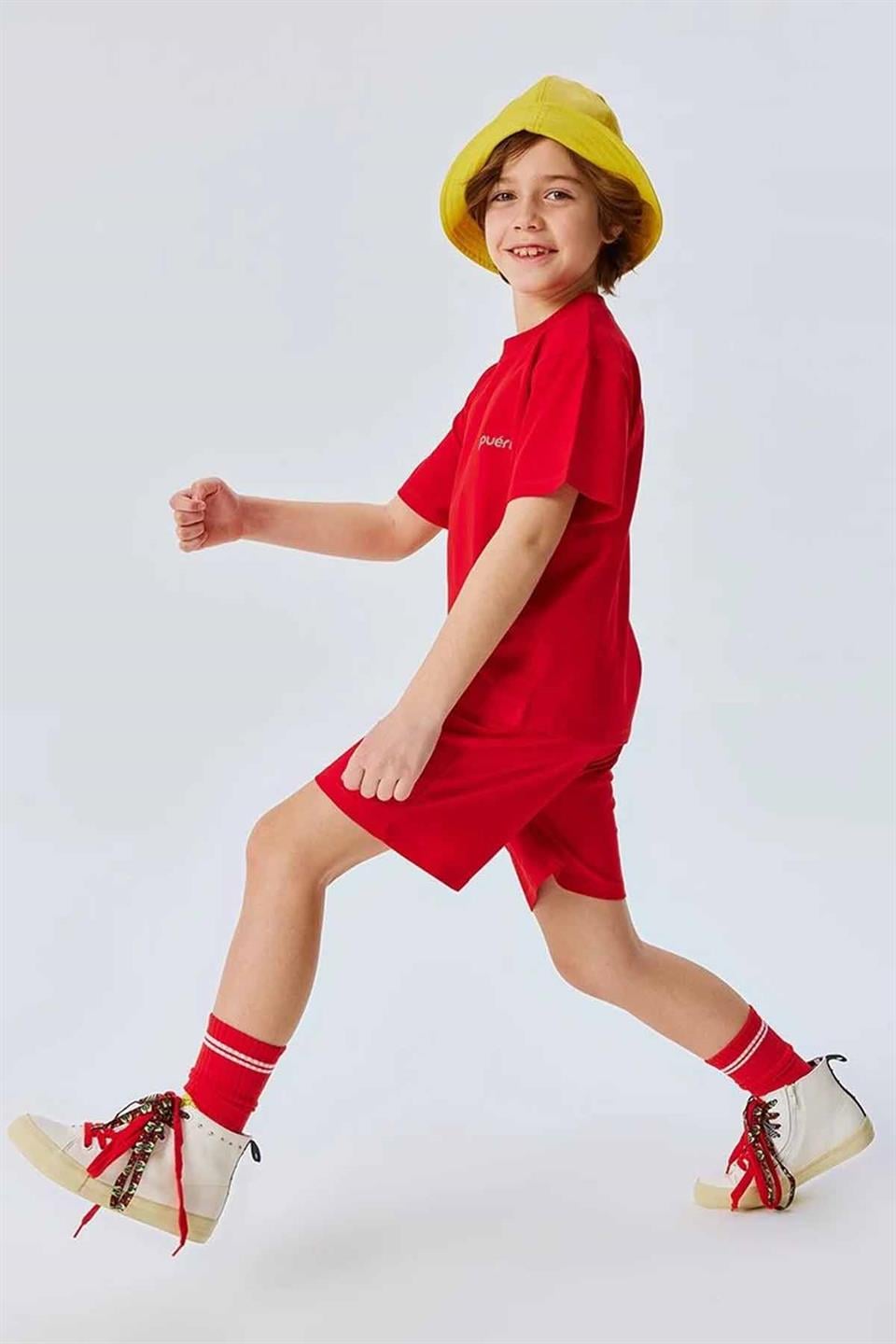 İkili Pamuklu Set - Kırmızı