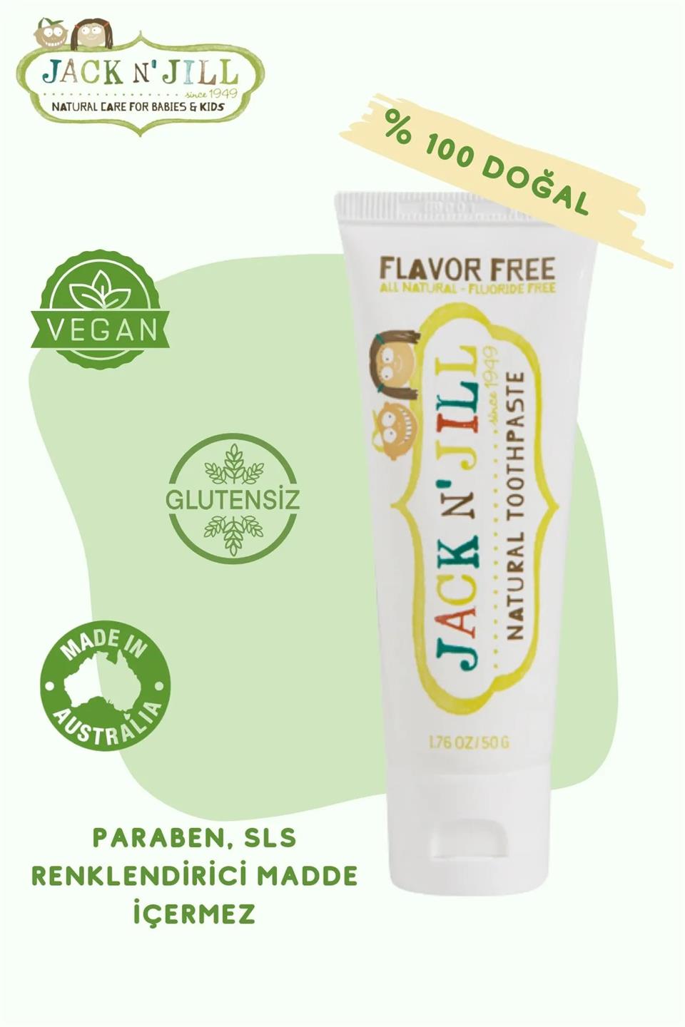 Jack N'Jill Diş Macunu Aromasız 50gr