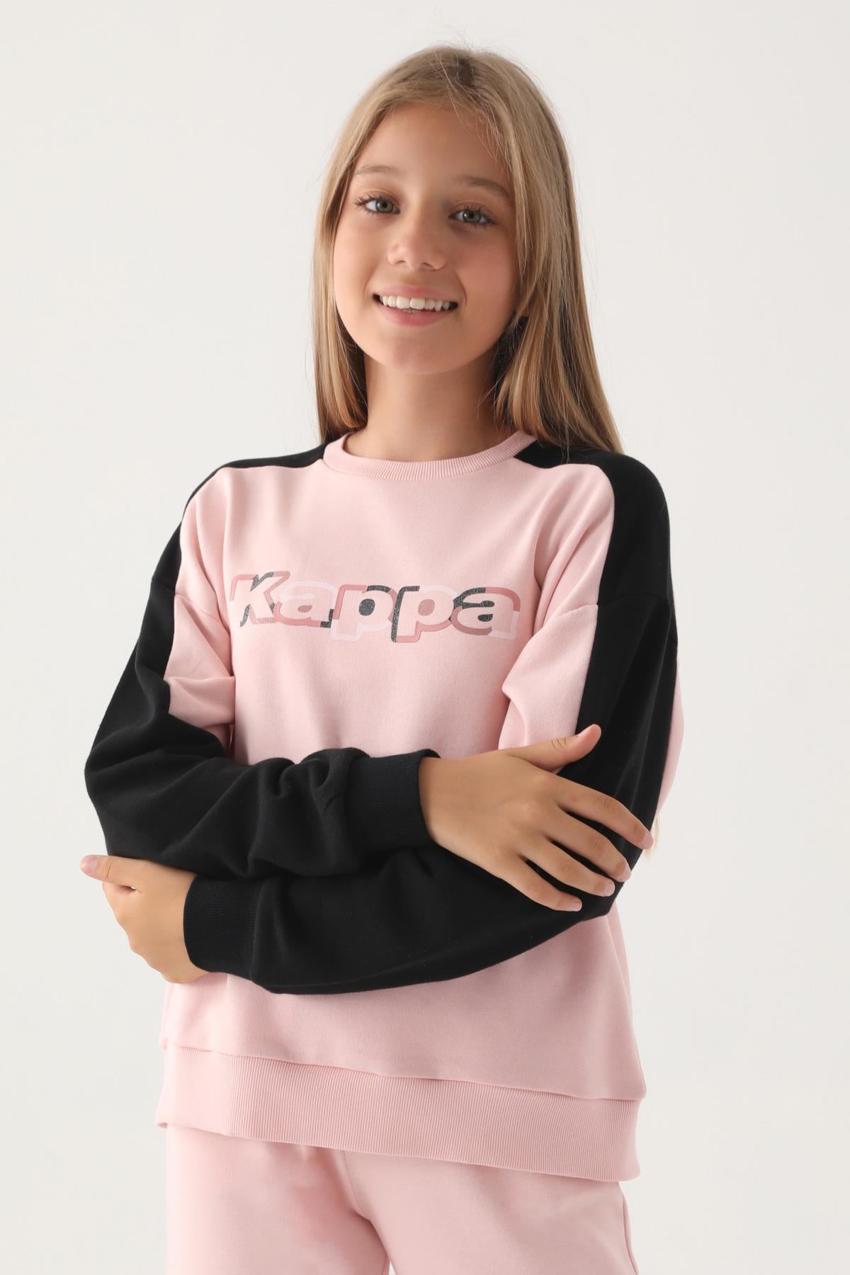 Kappa Kız Çocuk Pudra Sweatshirt