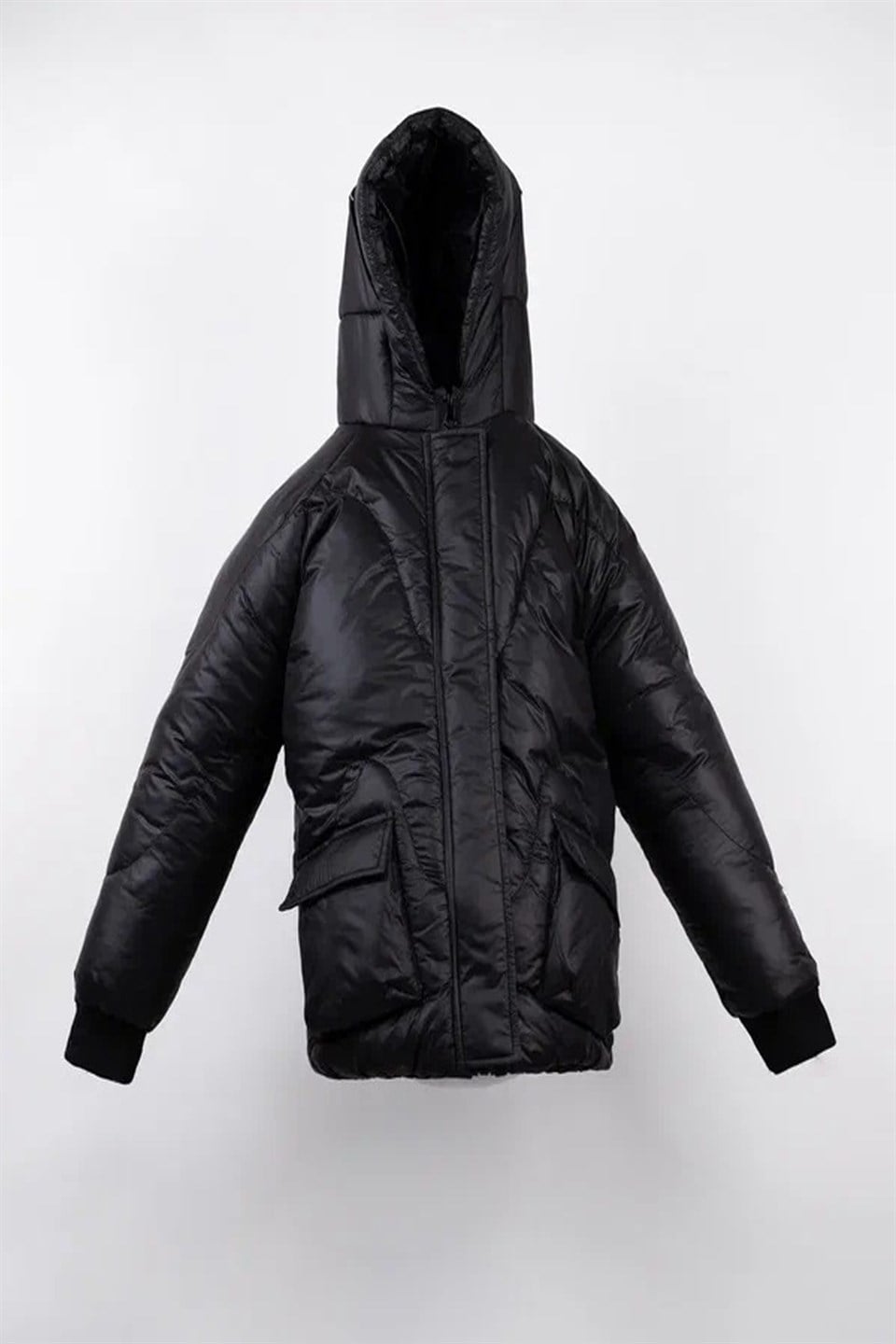 Kapşonlu Şişme Mont