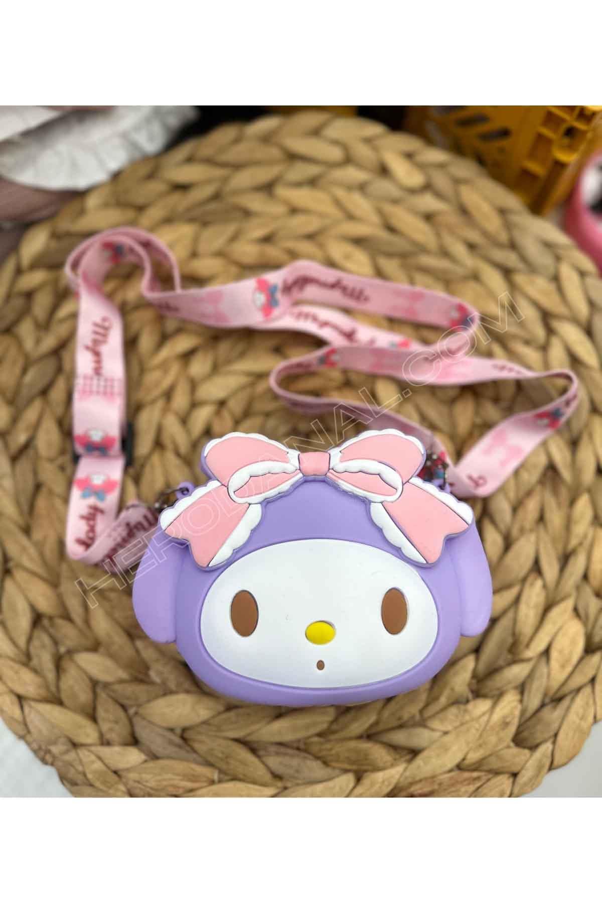 Kurdaleli My Melody Silikon Çanta - Mor
