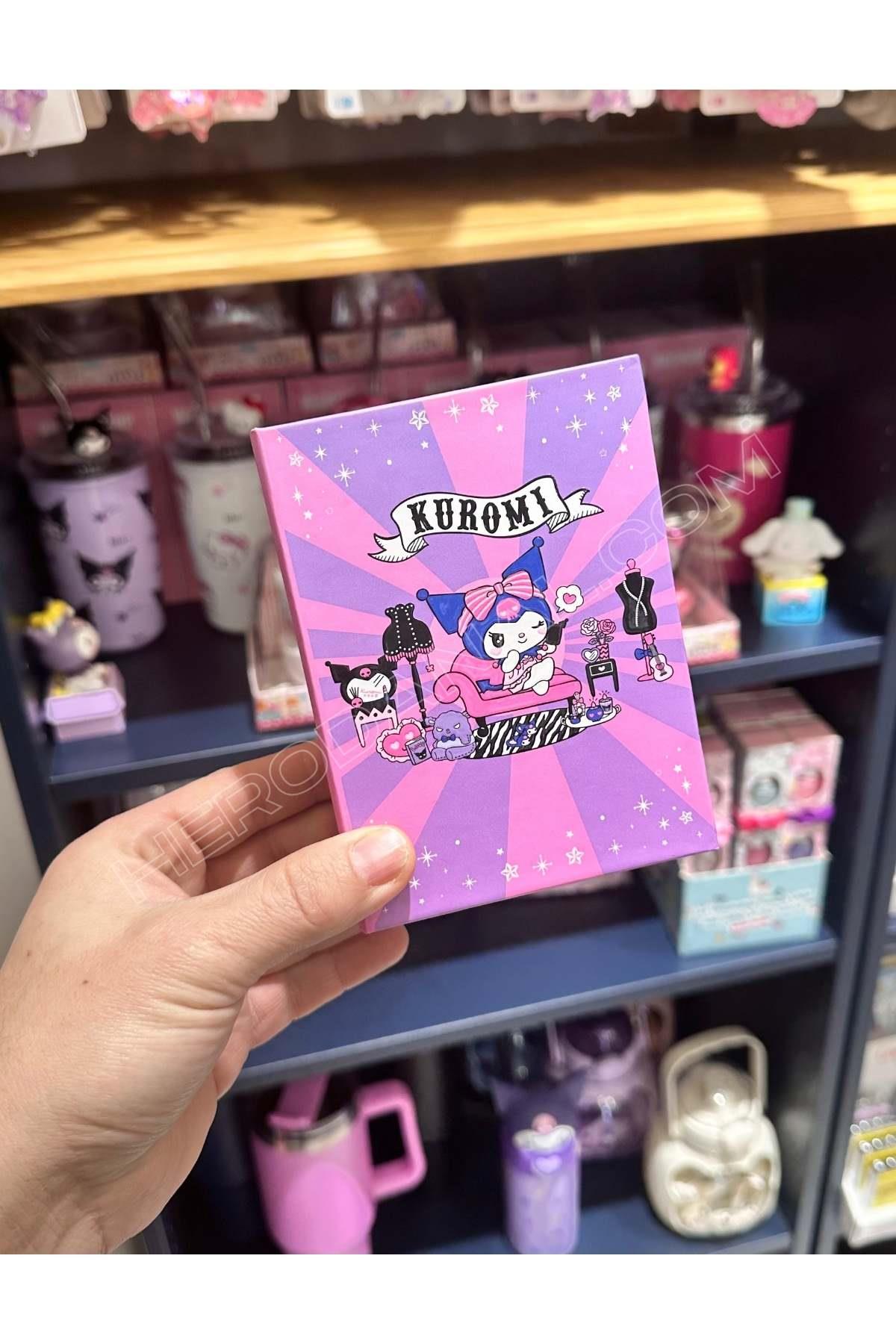 Kuromi Mini Kutu Kitap Görünümlü - Pembe&Lila