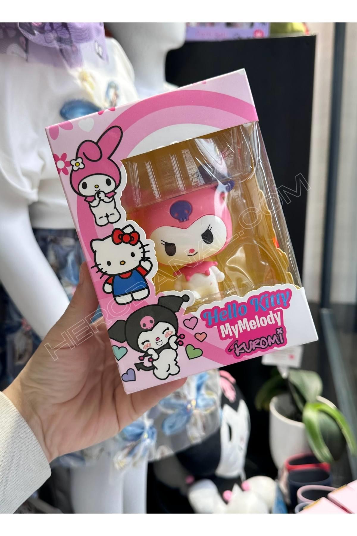 Kuromi Oyuncak Figür Oynar Büyük Kafalı - Model 1 - Pembe